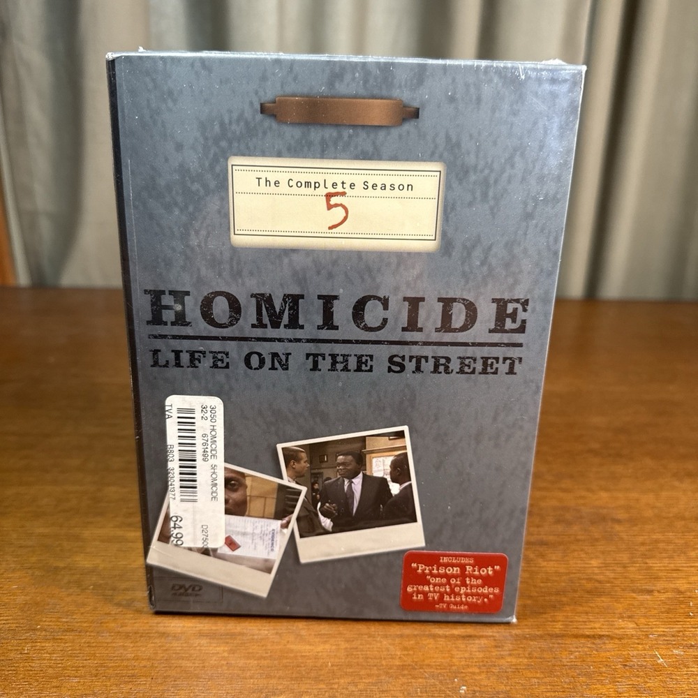 HOMICIDE: LIFE ON THE STREET THE COMPLETE SEASON 5  (DVD, 6-DISC SET) NEW SEALED